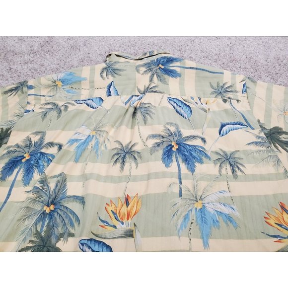 Tommy Bahama Silk Camp Shirt Birds of Paradise Size Medium M - Picture 7 of 7